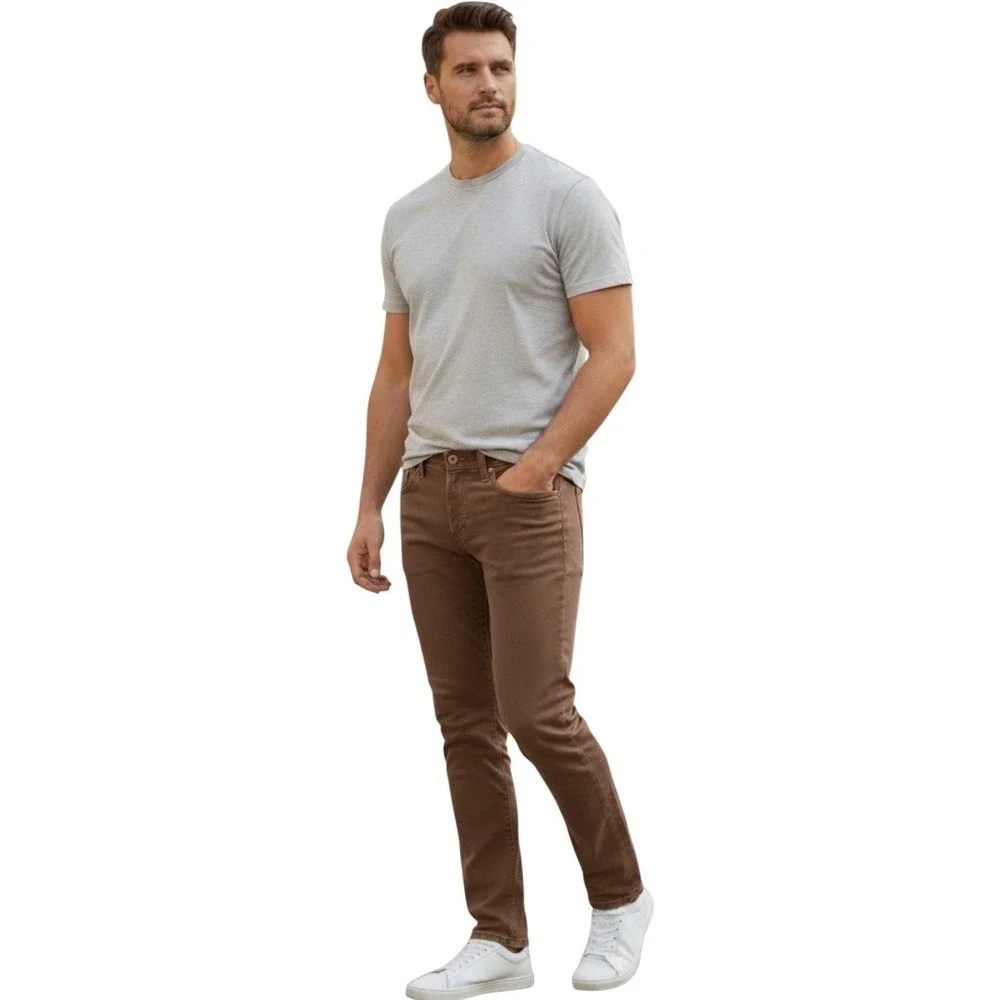 AG‎ Graduate Tailored Leg NWOT Brown Jeans Mens 32x33 Vault Premium Denim $198